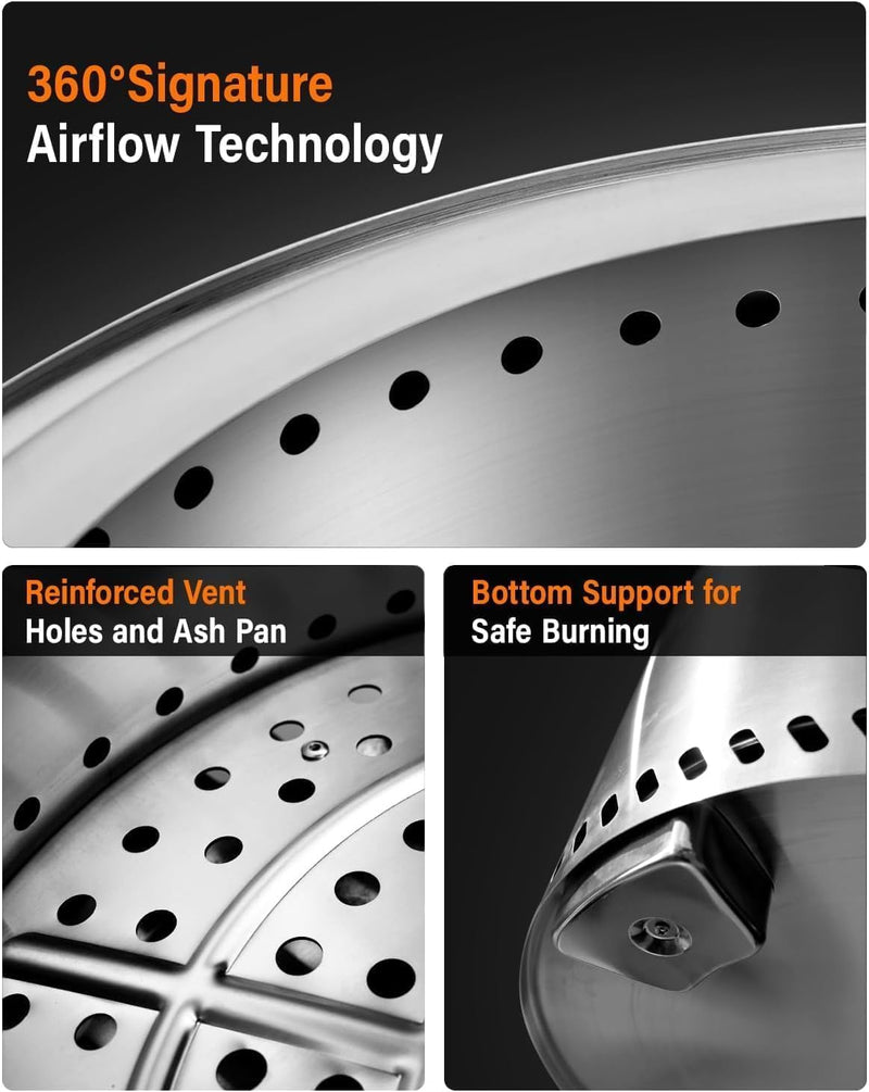 Smokeless Fire Pit Portable Safe Burning Fireplaces