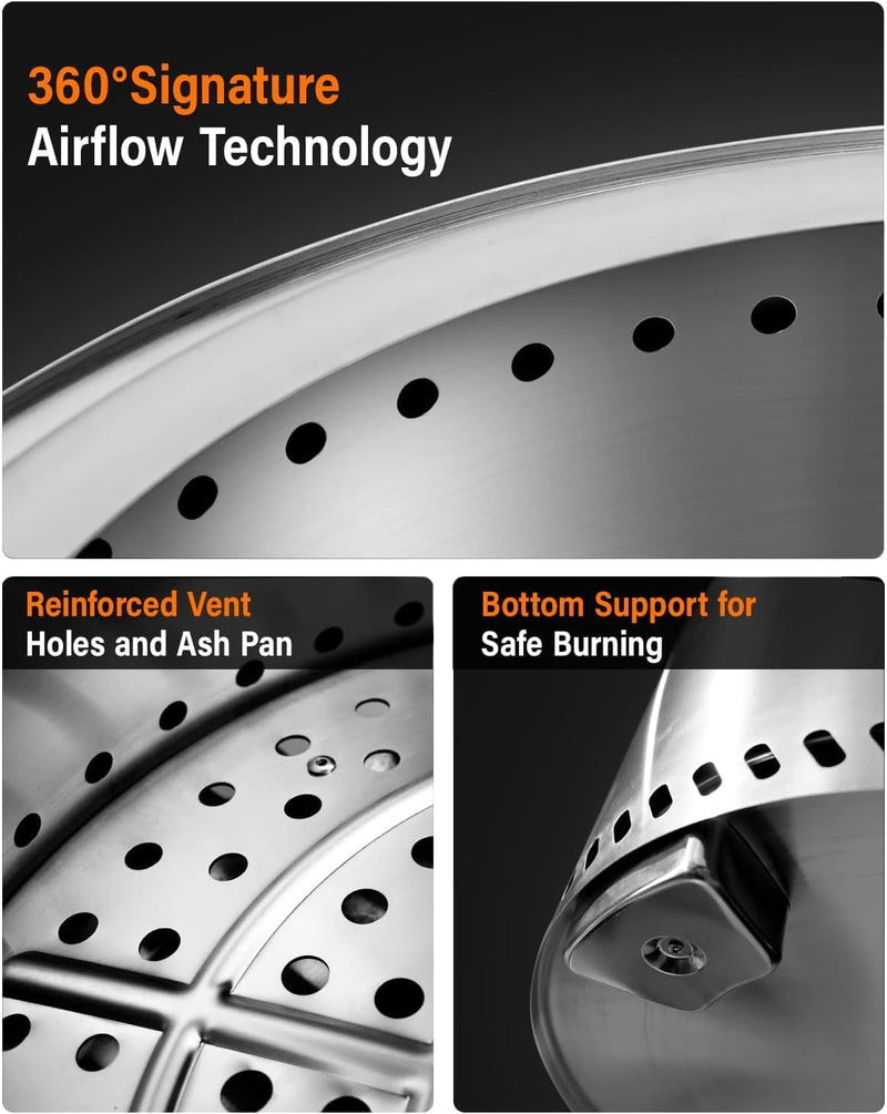 Smokeless Fire Pit Portable Safe Burning Fireplaces