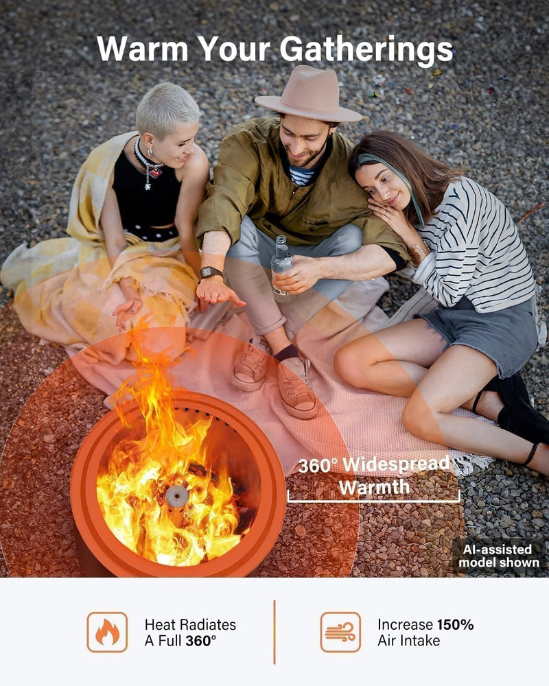 Smokeless Fire Pit Portable Safe Burning Fireplaces