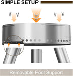 Smokeless Fire Pit with Poker