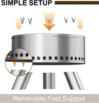 Smokeless Fire Pit with Poker