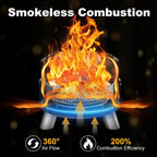 Smokeless Fire Pit with Poker