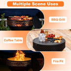 Smokeless Fire Pit with Poker