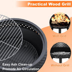 Smokeless Fire Pit with Poker