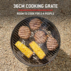 Smokey Joe Barbecue Portable Design Porcelain-Enamelled Lid Bowl