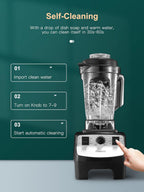 Smoothie Maker 2000W Food Blender with 10 Speeds