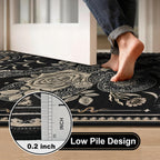 Snake Living Room Rug Washable Gothic Rugs