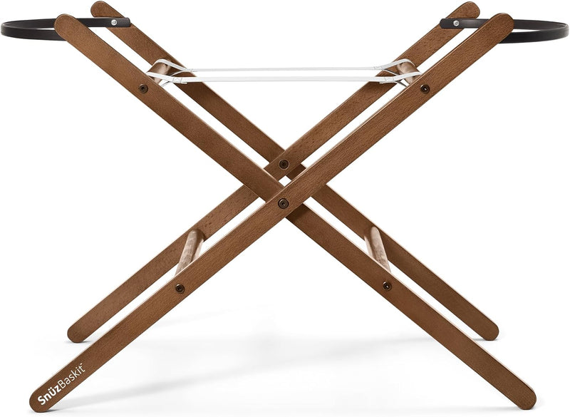 Snuzbaskit Moses Basket with Mattress Folding Stand Bundle