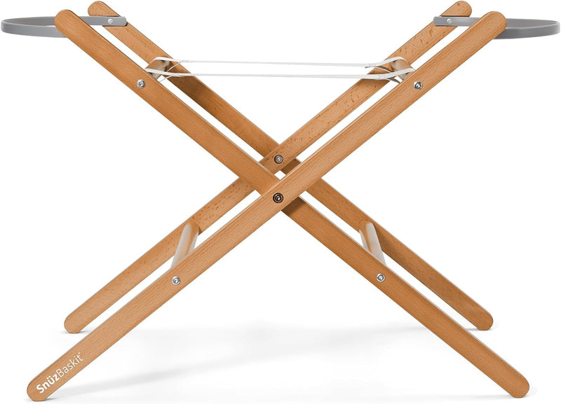 Snuzbaskit Moses Basket with Mattress Folding Stand Bundle
