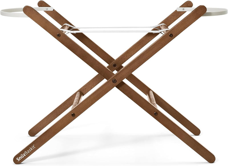 Snuzbaskit Moses Basket with Mattress Folding Stand Bundle