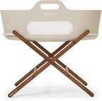 Snuzbaskit Moses Basket with Mattress Folding Stand Bundle