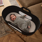 Snuzbaskit Moses Basket with Mattress Folding Stand Bundle