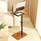 Sofa Armrest Tray Table for Couch Swivel Height