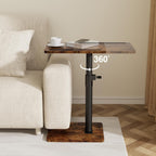 Sofa Armrest Tray Table for Couch Swivel Height