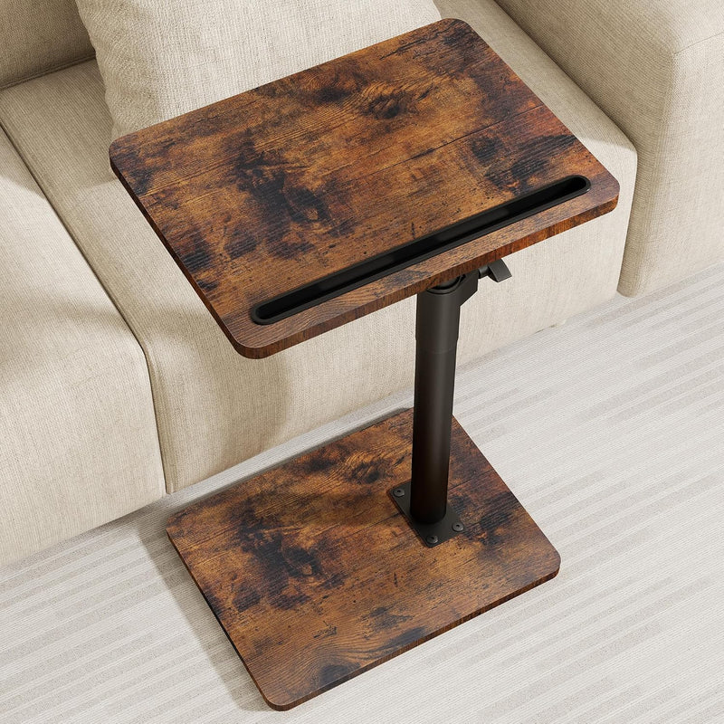 Sofa Armrest Tray Table for Couch Swivel Height