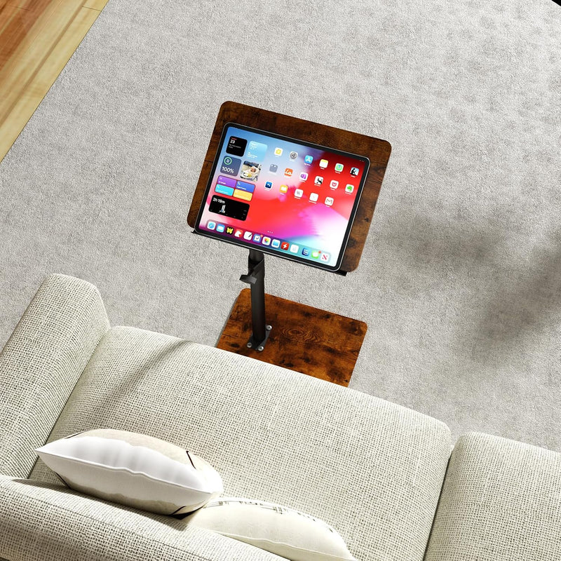 Sofa Armrest Tray Table for Couch Swivel Height