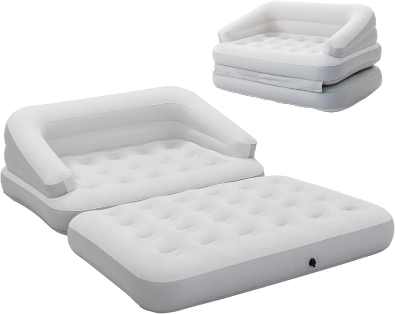 Sofa Bed Flocked Couches Air Mattress Size Armrest
