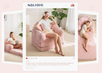 Sofa Bed Folding Bean Bag Chair Faux Fur