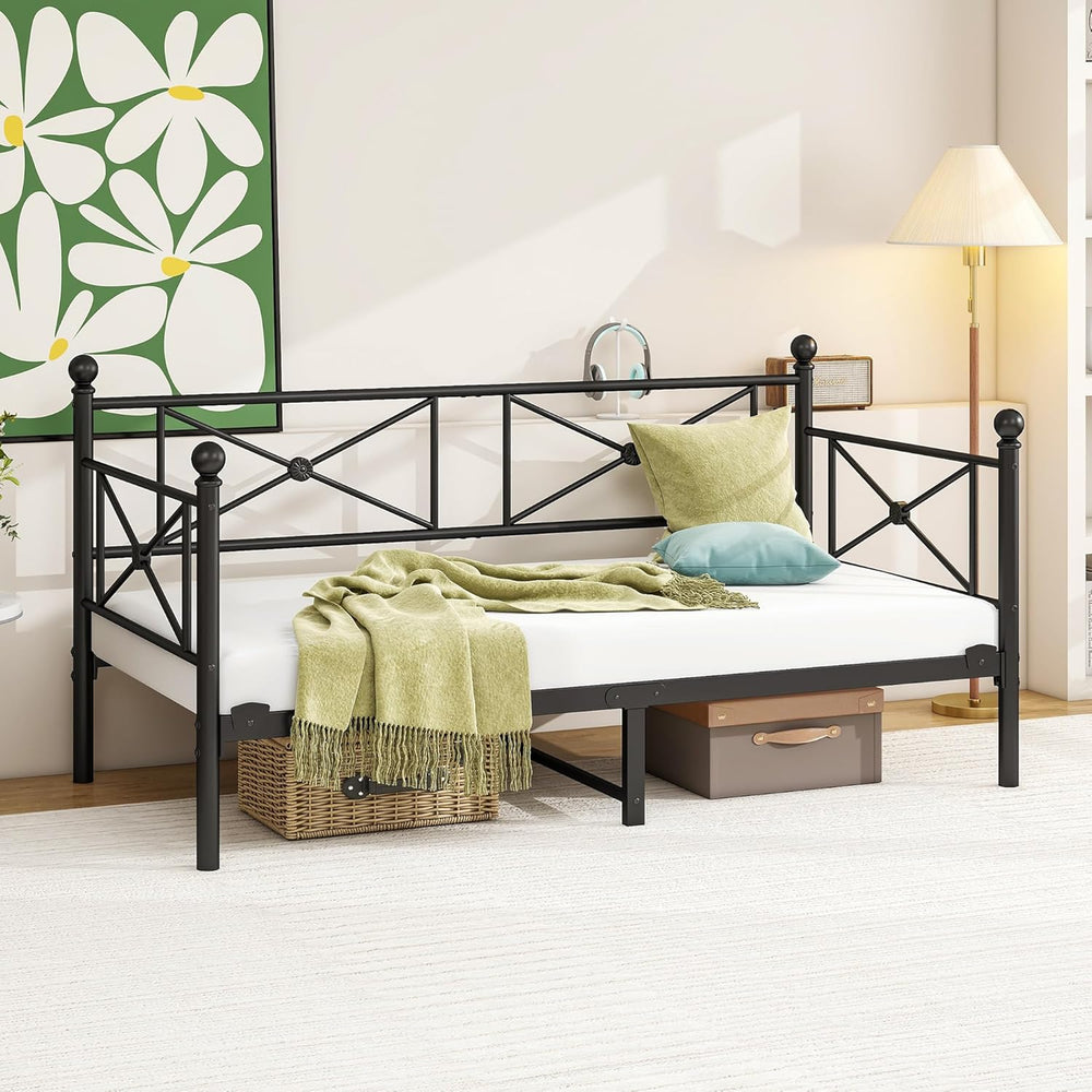 Sofa Bed Metal Daybed Frame with Headboard
