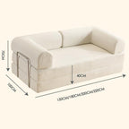 Sofa Convertible Floor Bed Sleeper Loveseat Corduroy Mattress