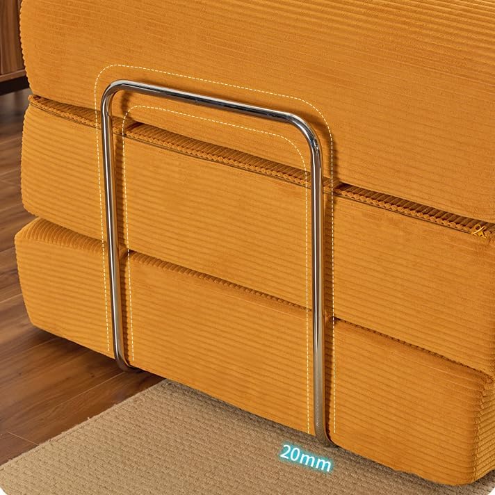 Sofa Convertible Floor Bed Sleeper Loveseat Corduroy Mattress