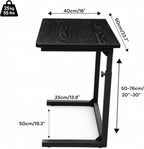 Sofa Side Table for Couch Bed Height Adjustable
