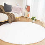 Soft Faux Rabbit Fur Rug Machine Washable
