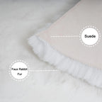 Soft Faux Rabbit Fur Rug Machine Washable