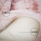 Soft Faux Rabbit Fur Rug Machine Washable