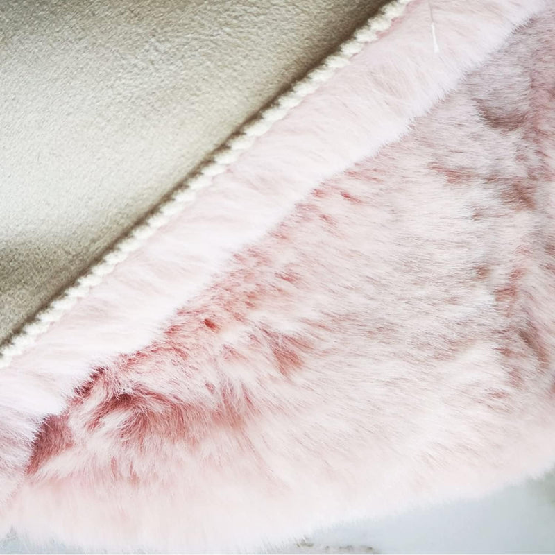 Soft Faux Rabbit Fur Rug Machine Washable