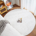 Soft Faux Rabbit Fur Rug Machine Washable