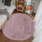 Soft Faux Rabbit Fur Rug Machine Washable