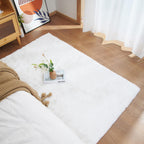 Soft Faux Rabbit Fur Rug Machine Washable