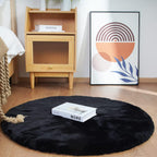 Soft Faux Rabbit Fur Rug Machine Washable