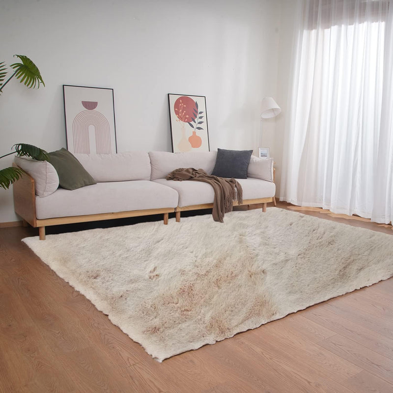 Soft Faux Rabbit Fur Rug Machine Washable