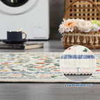 Soft Large Floral Rug Washable Non-Slip