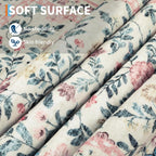 Soft Large Floral Rug Washable Non-Slip
