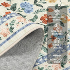 Soft Large Floral Rug Washable Non-Slip