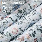 Floral Living Room Rug Washable Low