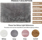 Soft Rug Fluffy Faux Fur Large Sheepskin Rugs