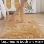 Soft Rug Fluffy Faux Fur Large Sheepskin Rugs