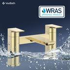 Soft Square Bath Filler Mixer Modern Chrome Finish