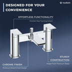 Soft Square Bath Shower Mixer Chrome Finish