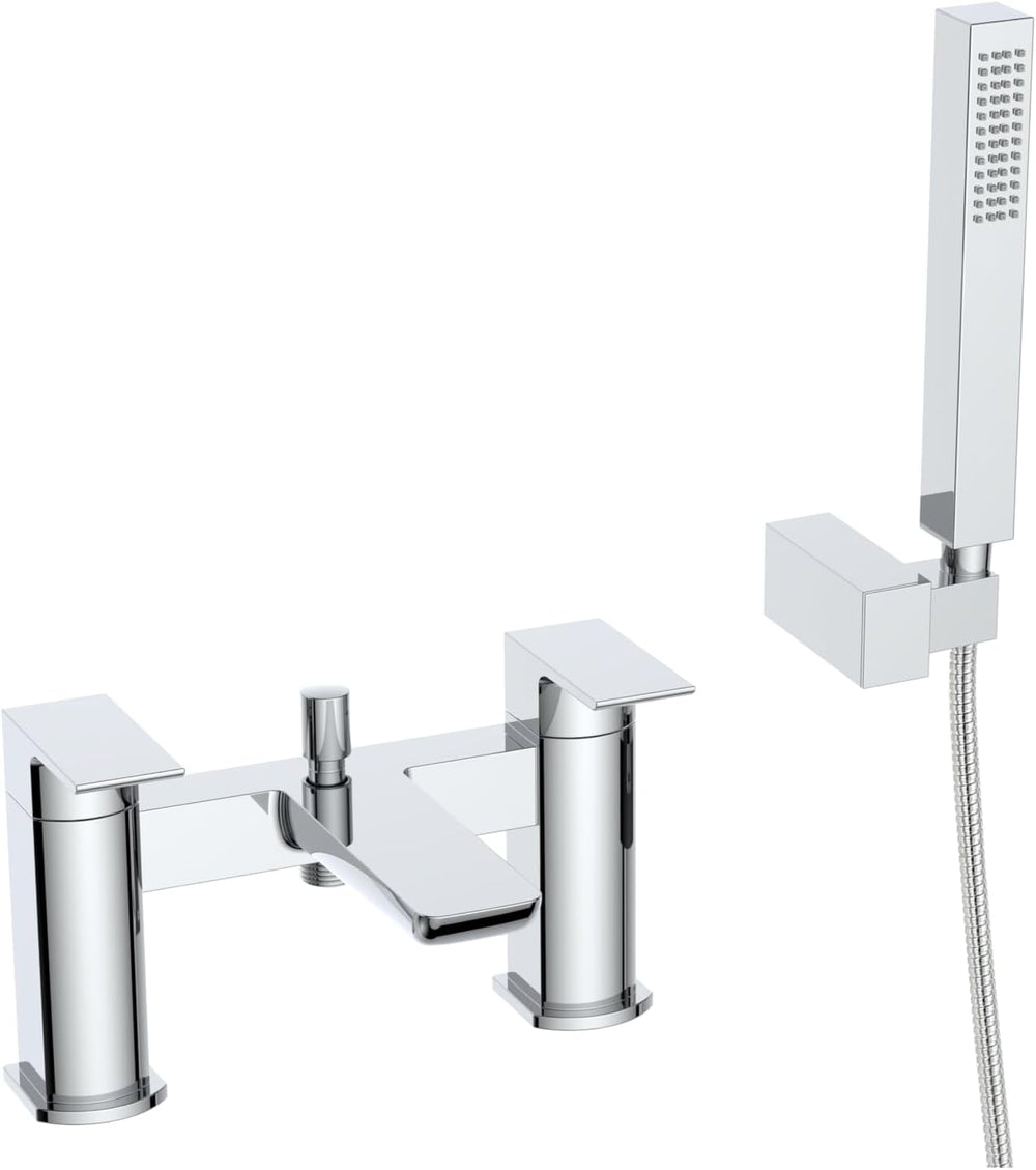 Soft Square Bath Shower Mixer Chrome Finish