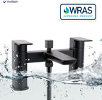 Soft Square Bath Shower Mixer Chrome Finish