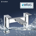 Soft Square Bath Shower Mixer Chrome Finish