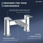 Soft Square Bath Shower Mixer Chrome Finish