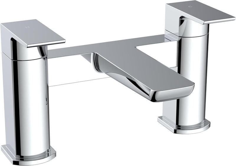 Soft Square Bath Shower Mixer Chrome Finish