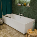 Soft Square Bath Shower Mixer Chrome Finish