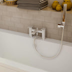 Soft Square Bath Shower Mixer Chrome Finish